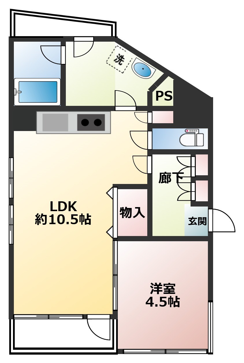 【オーナーチェンジ】フェニックス早稲田★１LDK★4,290万円★利回り４.３９%★南西向き★５階部分★